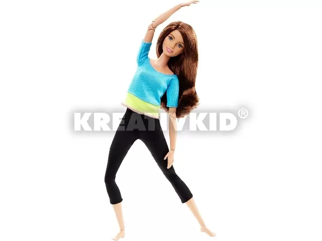 Barbie hajlékony jógababa - barna hajú