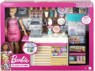 Barbie kávézó babával