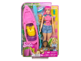 Barbie Kempingező Daisy csónakkal 