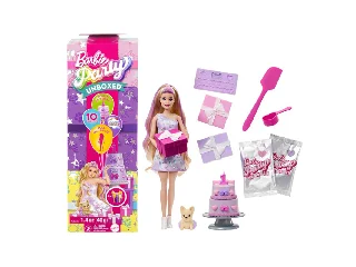 Barbie party reveal glamour meglepetés szett - lila