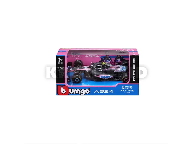 Bburago 1 /43 F1 versenyautó - BWT Alpine F1 Team A524 (2024)