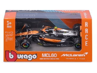 Bburago 1 /43 F1 versenyautó - Mclaren MCL60 #4 (Lando Norris