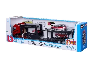 Bburago 1 /43 Street Fire Volvo tréler +Land Rover