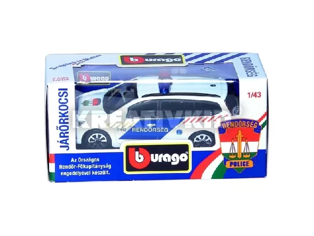BBurago magyar Ford Focus járőr rendőrautó - 1:43