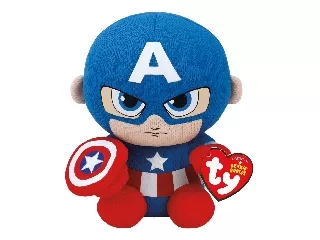 Beanie Babies plüss figura Marvel CAPTAIN AMERICA 15cm