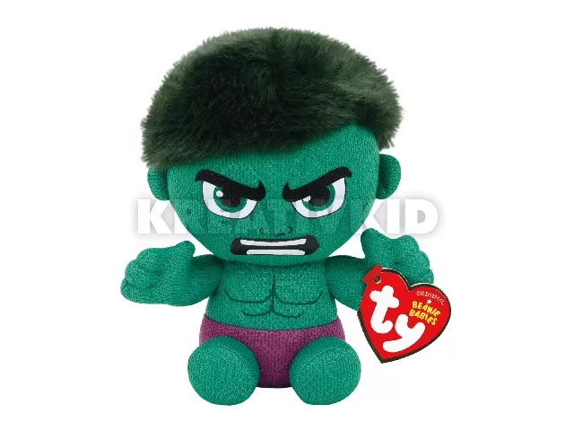 Beanie Babies plüss figura Marvel HULK 15cm