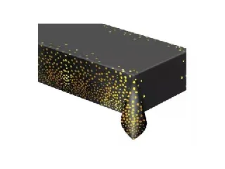 Beauty & Chrarm: Fekete-arany pöttyös terítő