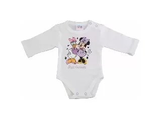 Bébi hosszú ujjú kombidressz Vp. Minnie fehér 50