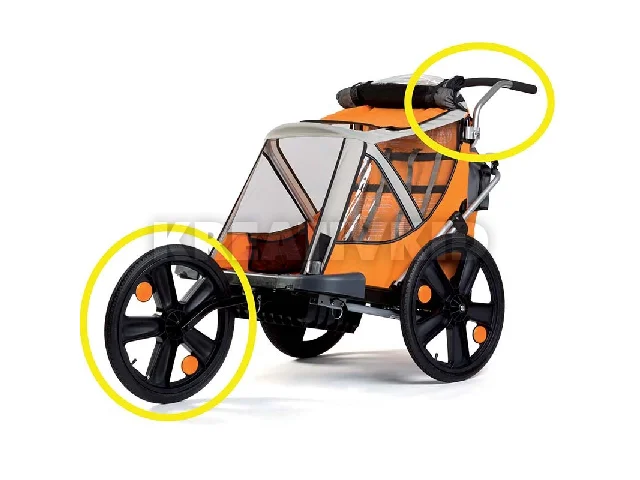 Bellelli Jogging Kit első kerék és tolókar szett biciklis utánfutóhoz