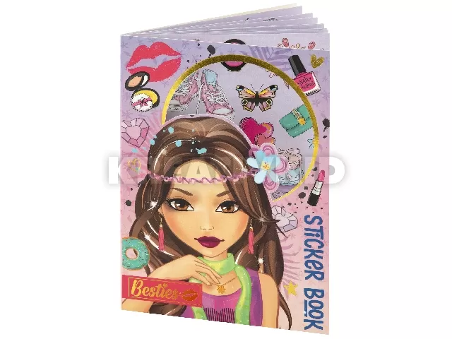 Besties - Matricaalbum A5, 8 matricaív lila