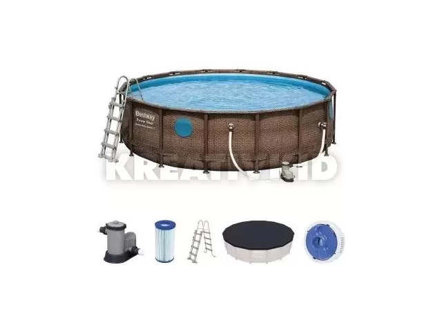 Bestway: Power Steel Swim Vista fémvázas medence szett - 549 x 122 cm 56977