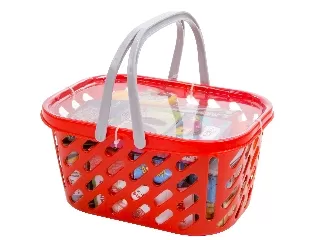 Bevásárlókosár játék élelmiszerekkel