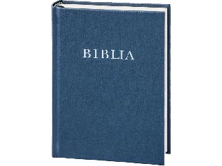 BIBLIA - KÖZÉPMÉRETŰ - VÁSZONKÖTÉSŰ, KÉK (RÚF 2014)