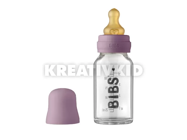 BIBS cumisüvegszett üveg 110ml mályva