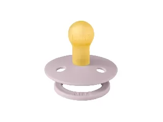 BIBS játszócumi - Colour natúr kaucsuk 6-18 hó hamvas lila 1 db tasakban