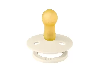 BIBS játszócumi - Colour natúr kaucsuk 6-18 hó krémfehér 1 db tasakban