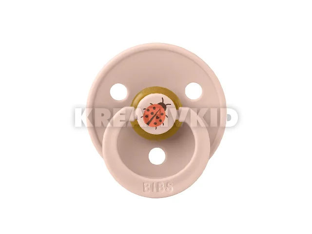 BIBS játszócumi - Studio Katica Colour natúr kaucsuk 0-6 hó púderrózsaszín 1db tasakban
