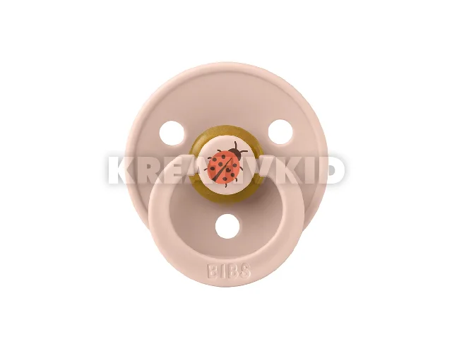 BIBS játszócumi - Studio Katica Colour natúr kaucsuk 6-18 hó púderrózsaszín 1db tasakban