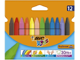 BIC Kids háromszög alakú zsírkréta - 12 darabos