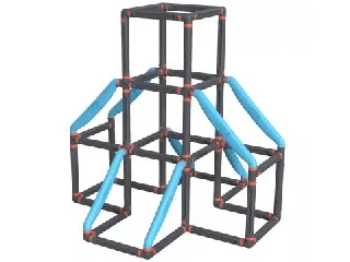 BIG: Kraxxl Tower mászóka - 3 emeletes