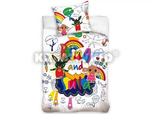 Bing: Bing és Sula, 2 részes ágyneműgarnitúra ovisoknak - 100 x 135 cm és 40 x 60 cm