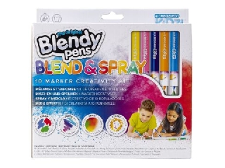 Blendy Pens: Blend & Spray kreatív filctoll szett - 10 db-os