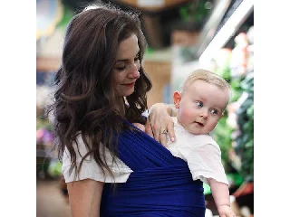 Boba Babahordozó/kendő, Wrap Bamboo, Dark Blue