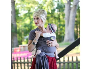 Boba Babahordozó/kendő, Wrap Organic, Dark Gray