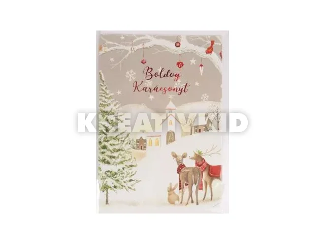 Boldog karácsonyt! képeslap