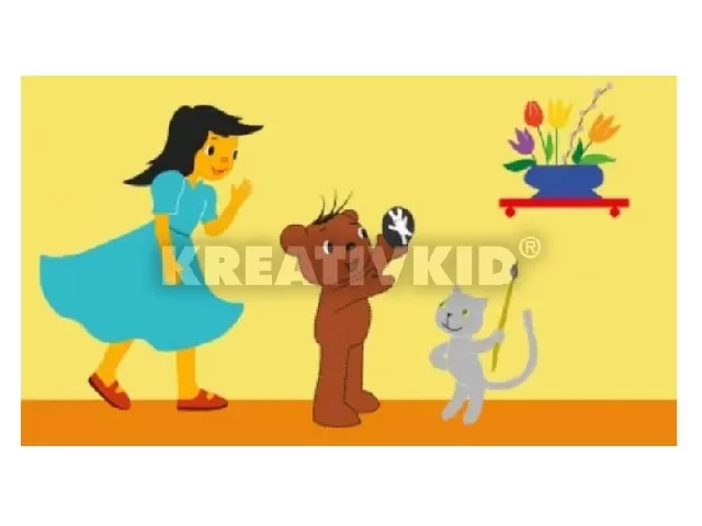 Boribon tojást fest diafilm