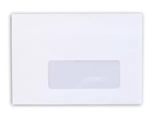 Boríték, LC6, öntapadó, jobb ablakos, VICTORIA PAPER