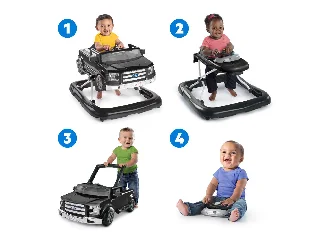 Bright Starts Bébikomp, 4in1 Ford F-150 Agate, Black, 6 hó+, 12 kg