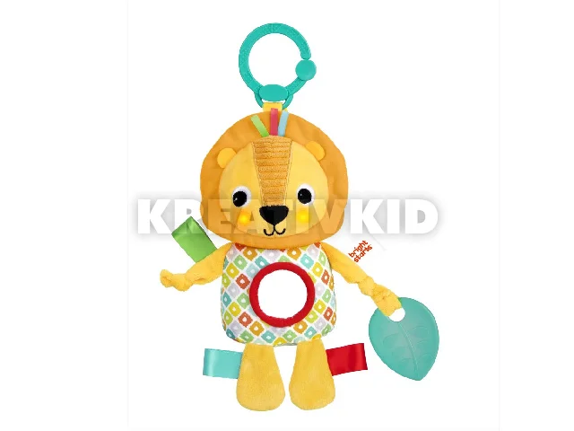 Bright Starts C-karikán játék dallamokkal, oroszlán, Huggin' Lights™, 0 hó+