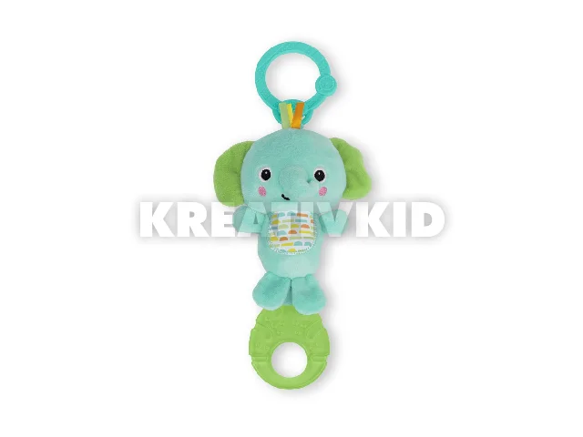 Bright Starts C-karikán játék dallamokkal, Tug Tunes™, elefánt, 0 hó+