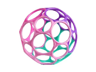 Bright Starts játék Oball Classic 10cm rózsaszín/lila 0hó 12289-6