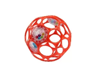 Bright Starts játék Oball Rattle 10cm narancs