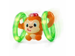 Bright Starts Játék világító zenélő majom, LLB Roll &Glow, 6 hó+