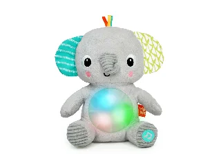 Bright Starts Plüss zenélő világító játék elefánt, Hug-a-bye Baby™, 0 hó+