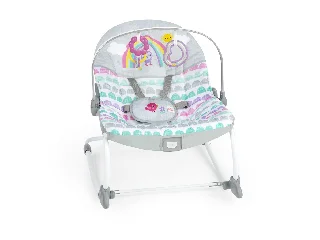 Bright Starts Rezgő hintaszék, Rosy Rainbow™, 0 hó+ 18 kg-ig