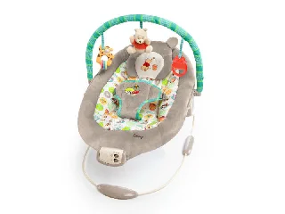 Bright Starts Rezgő pihenőszék dallamokkal, Winnie the Pooh Dots & Hunny, 0 hó+, 9 kg-ig