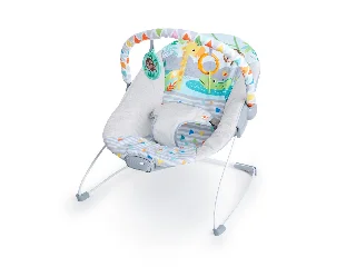 Bright Starts Rezgő pihenőszék, Safari Fun™, 0 hó+, 9 kg-ig