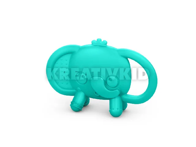 Bright Starts Szilikon rágóka, Tame Your Tusks™, 3 hó+