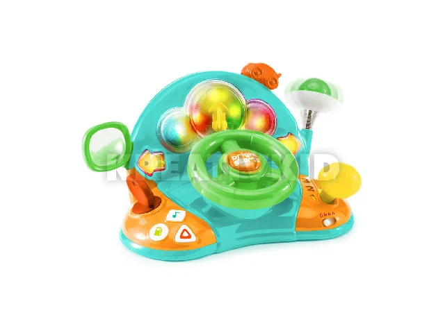 Bright Starts Zenélő kormánykerék játék, Lights & Colors Driver™, 6 hó+