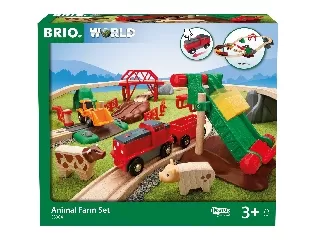BRIO vonat farm készlet