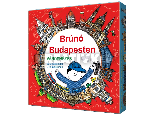 Brúnó Budapesten - Városnézés 4 társasjáték