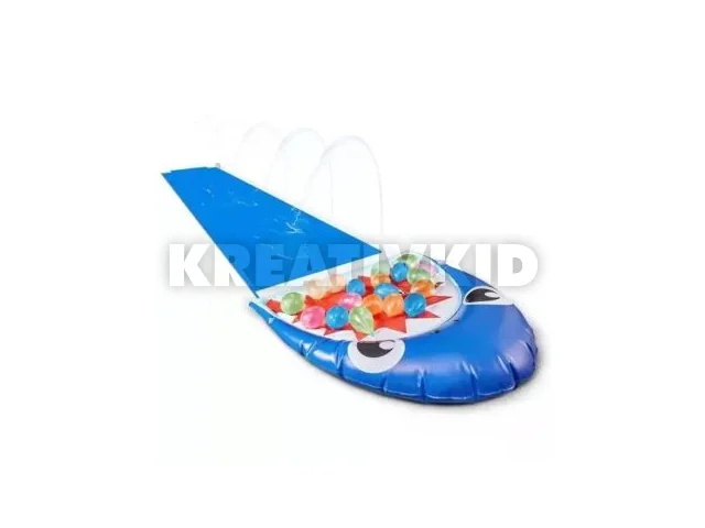 Bunch O Balloons: Cápa mintájú vizes csúszószőnyeg vízibombákkal - 480 cm