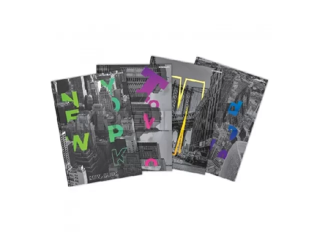 Butikkönyv City A5/96 lap, vonalas