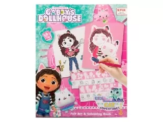 Gabi babaháza filcművészet és színező könyv