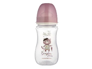 Canpol babies Anti-kólikás cumisüveg, 240 ml, Easy Start, BONJOUR PARIS - pink