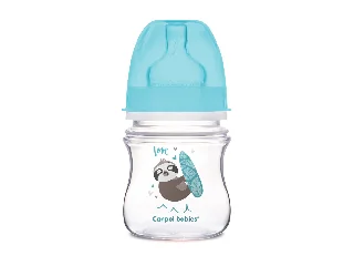Canpol babies Anti-kólikás cumisüveg, EasyStart, EXOTIC ANIMALS, 120 ml - kék